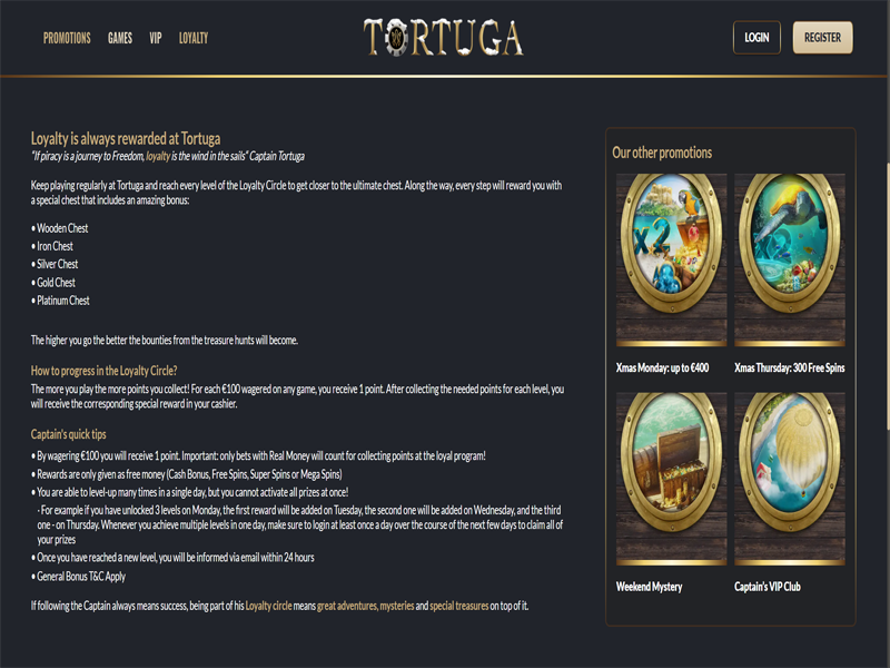 Tortuga Loyality Program